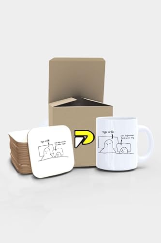 Alternative view of Uyu Artık Komik Tasarımlı Baskılı Kupa Bardak Seti, Eğlenceli Özel Hediye Mug 3