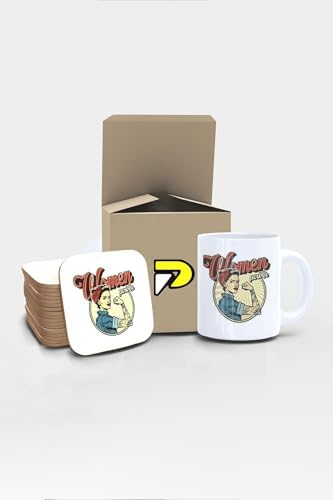 Alternative view of Woman Power Kadın Gücü Tasarımlı Baskılı Kupa Bardak Seti, Eğlenceli Özel Hediye Mug