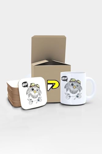 Alternative view of Whom Tasarımlı Baskılı Kupa Bardak Seti, Eğlenceli Özel Hediye Mug