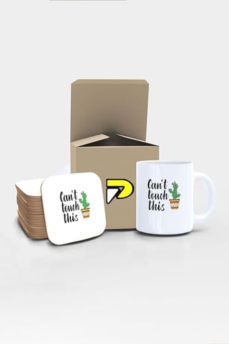 Cant Kaktüs Tasarımlı Baskılı Kupa Bardak Seti, Eğlenceli Özel Hediye Mug