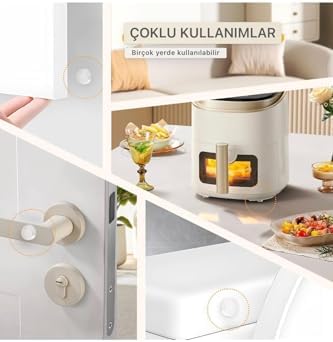 Alternative view of 32 Adet Şeffaf Silikon Dolap Kapı Duvar Stoper Tampon Koruyucu,Açık Beyaz 180878765435677865