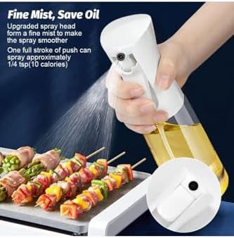 Alternative view of 2 Adet Şeffaf Air Fryer Yağ Spreyi Salata ve Fırın İçin Yağ Püskürtücü Çok Amaçlı Yağdanlık