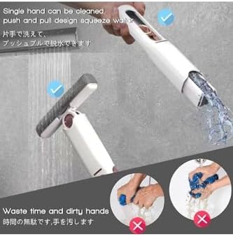 Alternative view of Mini Mop Taşınabilir Kendinden Sıkmalı Mini Temizlik Paspası Masa Üstü Banyo Araba İçin,