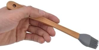 Alternative view of 3 Adet 21 Cm Pastel Renk Bambu Saplı Mini Silikon Pişirme Seti, (Kaşık,Fırça,Spatula),Pastel