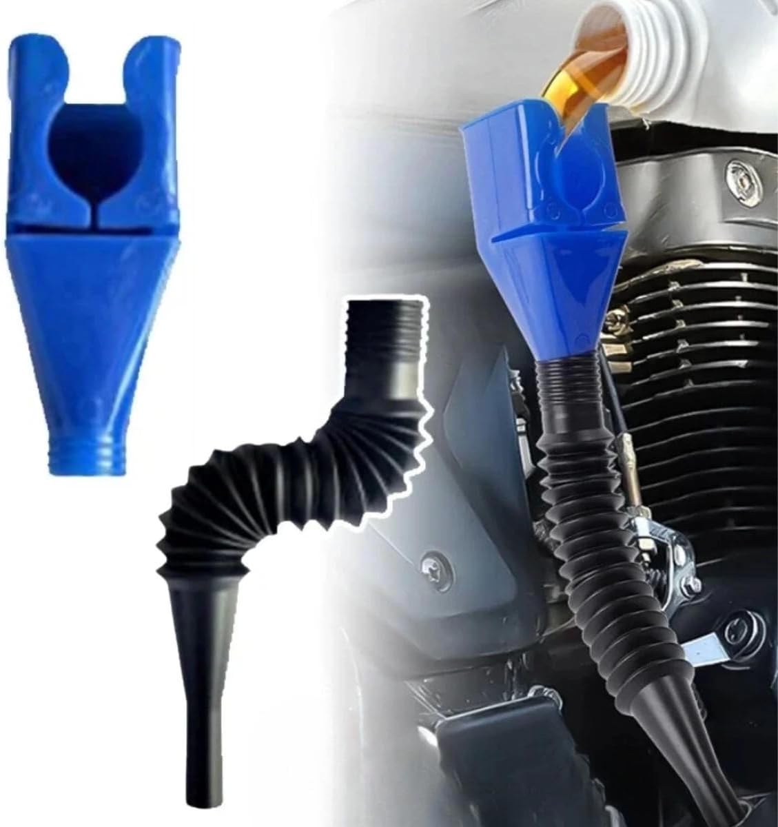 Araba Ve Motorsikletler İçin Katlanabilir Plastik Motor Yağ Hunisi