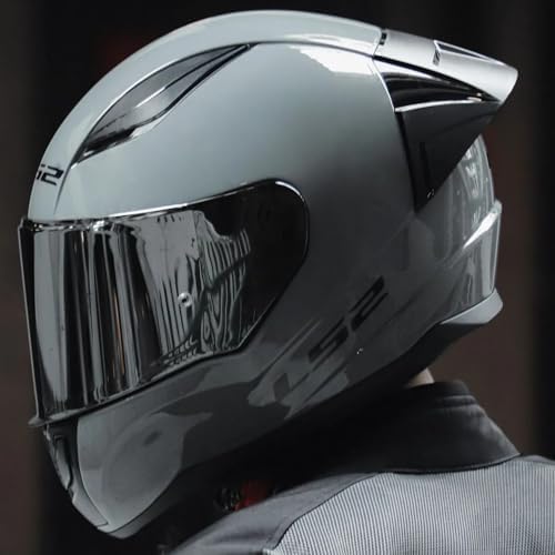 Alternative view of YYK LS2 2 Race Nardo Gri Kask – Yüksek Güvenlik Standartlarıyla Tasarlanmış, ECE 22.06 Sertifikalı, Hafif ve Konforlu Motosiklet Kaskı, Çoklu Kabuk Seçenekleriyle Mükemmel Uyum