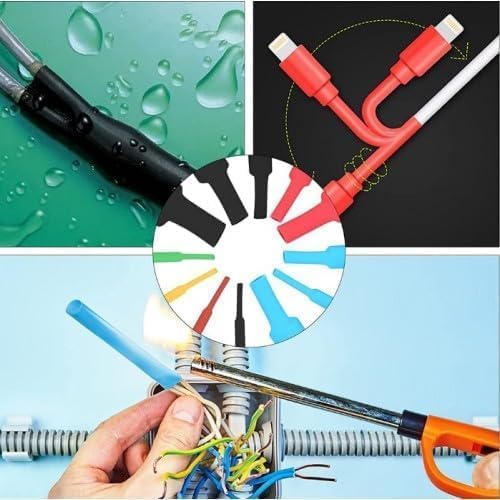Makaron Kablo Koruyucu 530 Parça Isıyla Daralan, Elektrik Kablosu Dayanıklı Koruyucu Set Kutulu YÜKSEK TUTUŞ KALİTESİ