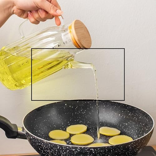 Alternative view of Borosilikat Cam Bambu Vakum Kapak Pinterest Mutfak Yağdanlık Sürahi Seti – 1000ml