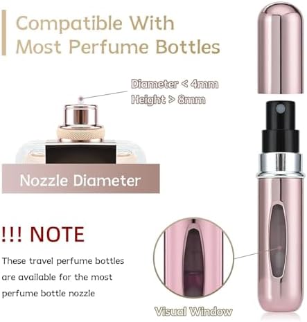Alternative view of 4 Adet Taşınabilir Mini Parfüm Atomizer Şişesi – 5 ML Yeniden Doldurulabilir Seyahat Parfüm Spreyi, Kompakt ve Sızdırmaz Tasarım
