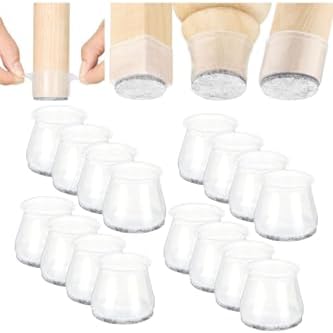 36 Adet (2Cm - 2,5 Cm) Keçeli Silikon Yarı Saydam Mobilya Kaydırmaz Zemin Koruyucu,Beyax