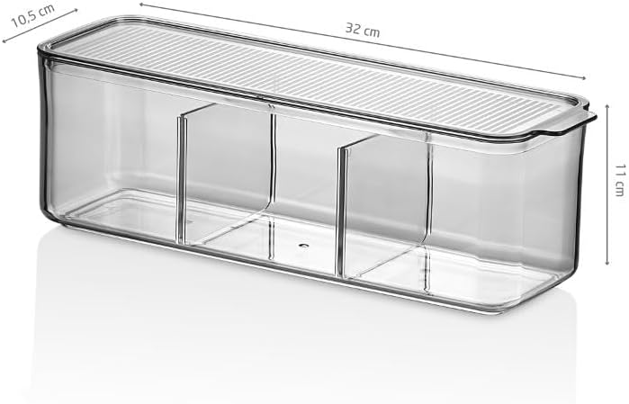 Alternative view of Mina Organizer Plastik Raf, Şeffaf Füme Kapaklı 750 Ml