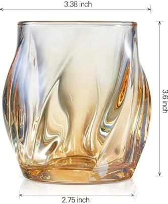 1 Adet 250 ml Kehribar Rengi İskandinav Tarzı Viski ve Kokteyl Bardağı
