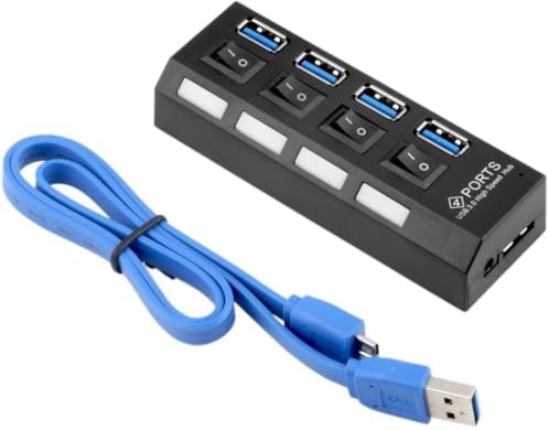 3451 4 Port USB 3.0 2.0 Hub Çoğaltıcı Çoklayıcı Switch Splitter Çoklama Çoklu Cihaz Bağlama USB Çıkış: 1 x USB3.0 Hız: 3 x USB2.0 USB3.0-5GBit/sn, USB2.0-480Mbit/sn