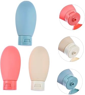 Alternative view of 3’lü Seyahat Tipi Doldurulabilir Şişe Seti – 60 ml Boş Krem ve Şampuan Kabı, Sızdırmaz Kapaklı, Taşıma Çantalı, Kozmetik, Losyon ve Jel için Uygun