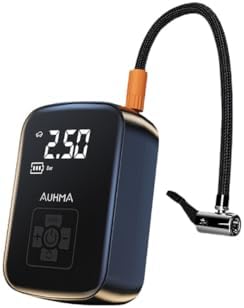 Alternative view of Hava Kompresörü, 150 PSI Dijital Göstergeli Oto Kompresör, Araba, Motosiklet, Bisiklet ve Top İçin, Taşınabilir Şarjlı Kullanım, Fener Işığı, 4000 Mah Batarya, 3 Farklı Başlık (PSI,KPA,BAR,KG/CM²)