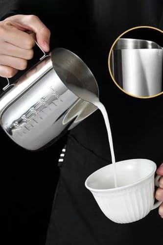 Alternative view of 304 Çelik 600 ml Kahve Süt Köpürtme Potu Sütlük Pitcher cin503