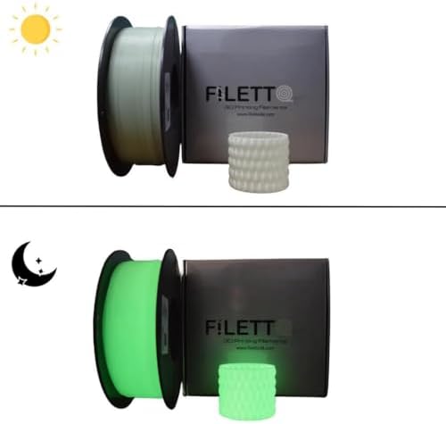 Alternative view of Filetto Pla+ Filament 1.75mm 1 Kg - Glow Yeşil