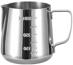 304 Çelik 350 ml Kahve Süt Köpürtme Potu Sütlük Pitcher cin502