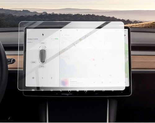 Alternative view of Model 3 (2024/2025/2026) ve Model Y (2024/2025), Model Y Standard 2026 15.4" Multimedya Dokunmatik Ekran Koruyucu Temperli Cam – Kenarlarda Güvenli Boşluk Tasarımı, 99% HD Şeffaflık
