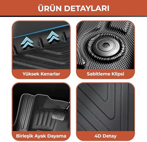 Alternative view of PİKAS Kaymaz Taban Havuzlu Araç Paspası | ile Uyumlu Astra H Hatchback (2004-2009)