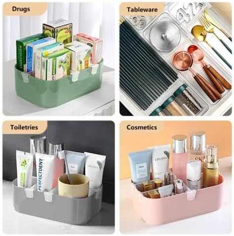 20'li Buzdolabı Bölücü Klips Seti – Raf Düzenleyici Ayırıcı Klips – Kompakt ve Görünmez Organizer – Buzdolabı, Çekmece, Saklama Kutusu için Pratik Tak-Çıkar Bölücüler