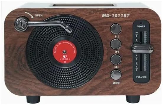 Mini Boy Retro Bluetooth Radyo Hoparlör – CZ1011BT | Klasik Tasarım, Kablosuz Bağlantı, Güçlü Ses, Uzun Pil Ömrü, Taşınabilir Hoparlör CZ1011BT 360 x 140 x 120 mm (CZ1011BT - Kahverengi)