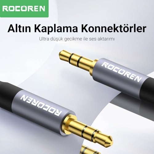 3.5mm Hi-Fi TRS AUX Ses Kablosu 1 Metre