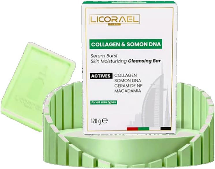 Collagen & Somon DNA Sabunu 120g – Nemlendirici Cilt Bakım Sabunu, Ceramide NP ve Macadamia Yağı İçerikli – Tüm Cilt Tipleri İçin Uygun