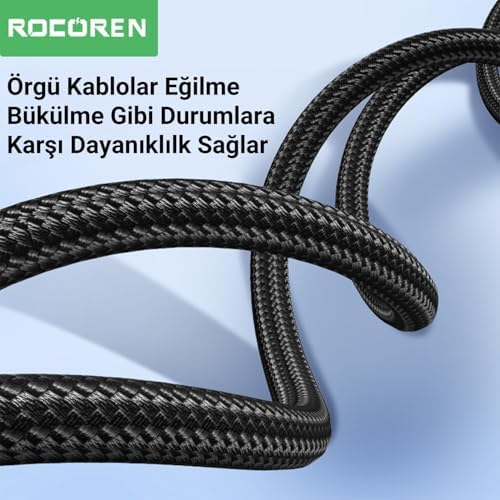 3.5mm AUX to RCA Hi-Fi Ses Kablosu 1 Metre