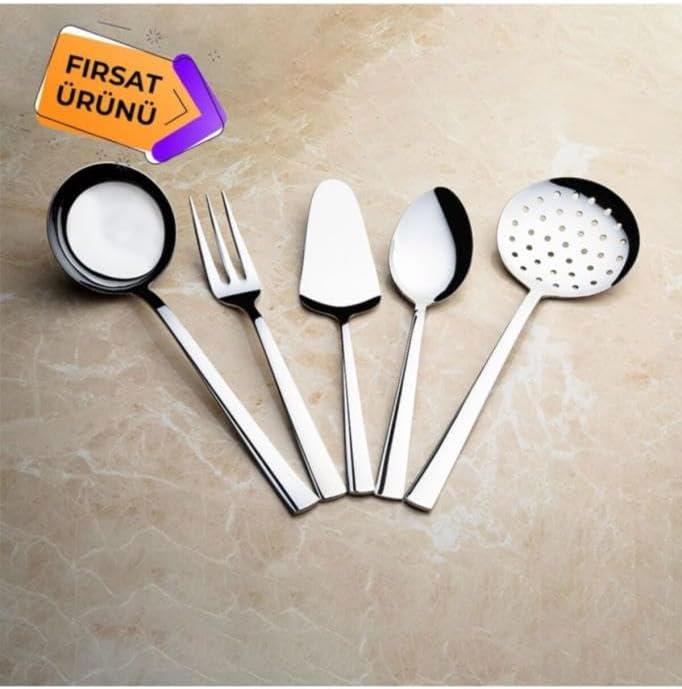 Sade 5 Parça Servis Takımı