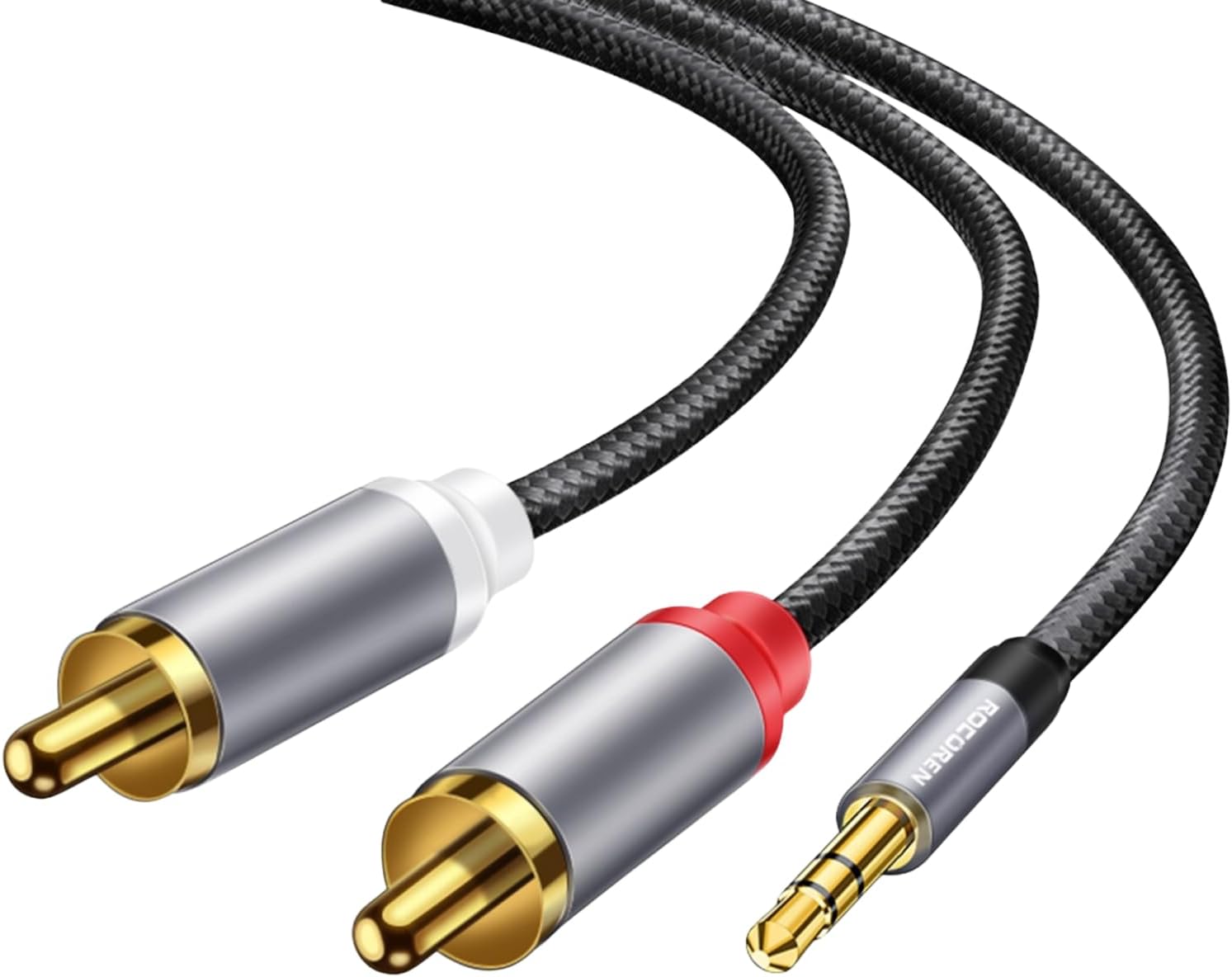 Alternative view of 3.5mm AUX to RCA Hi-Fi Ses Kablosu 5 Metre