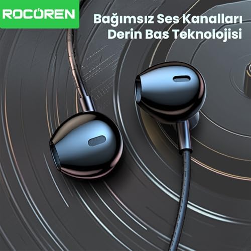 3.5mm Girişli Mikrofonlu Kablolu Kulak İçi Kulaklık