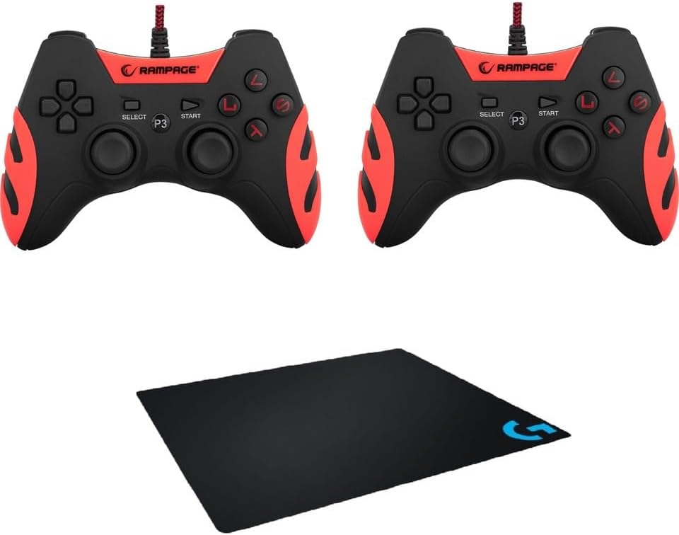 Alternative view of 2 Li Paket SG-R218 Ps3/pc x Input Kırmızı USB 1.8m Joypad +Mavi G Desenli Gaming Mouse Pad Hediye Li