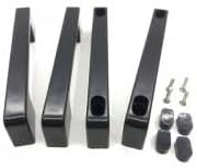 Alternative view of YAPI Cam Duşakabin Kare Kulp 140mm 150mm Veya 160 mm 2 Kapaklık SİYAH