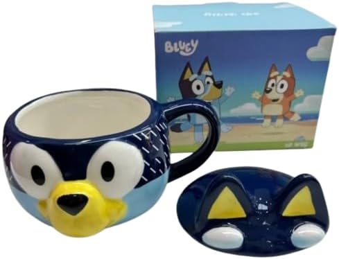 Alternative view of Bluey 3D Seramik Kupa, Lacivert, Sevimli Karakter Tasarımlı