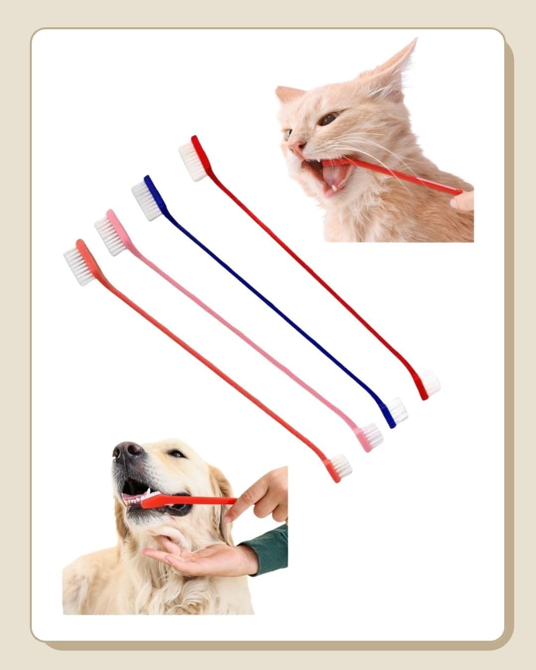Alternative view of Köpekler ve Kediler İçin Yumuşak Diş Fırçası 4Lü Paket