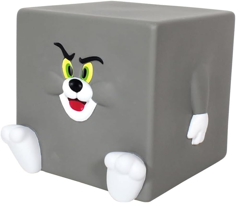 Alternative view of Tom ve Jerry Kare Plastik Kumbara, 12x12 cm, Gri