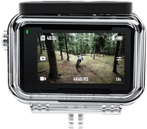 Su Geçirmez Kılıf – DJI Osmo Action 3/4/5 Pro Uyumlu, 45m Derinlik, Anti-Fog Özellikli, Hızlı Kilit Sistemli Dalgıç Kılıf, Şeffaf Lens Koruma Camı ile