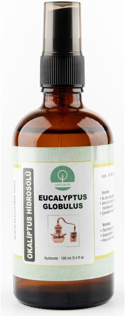 % 100 Doğal Saf Okaliptus Hidrosolü (Okaliptus Suyu) 100 ml