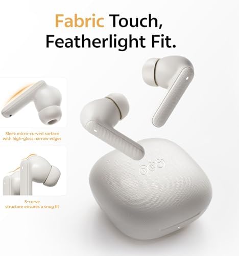 QCY Buds Bluetooth Kulaklık - Şık Tasarım - iPX4-35 Saat Ultra Uzun Pil Ömrü - Düşük Gecikme 0.06s -AI Gri