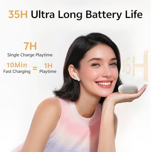 Alternative view of QCY Buds Bluetooth Kulaklık - Şık Tasarım - iPX4-35 Saat Ultra Uzun Pil Ömrü - Düşük Gecikme 0.06s -AI Gri