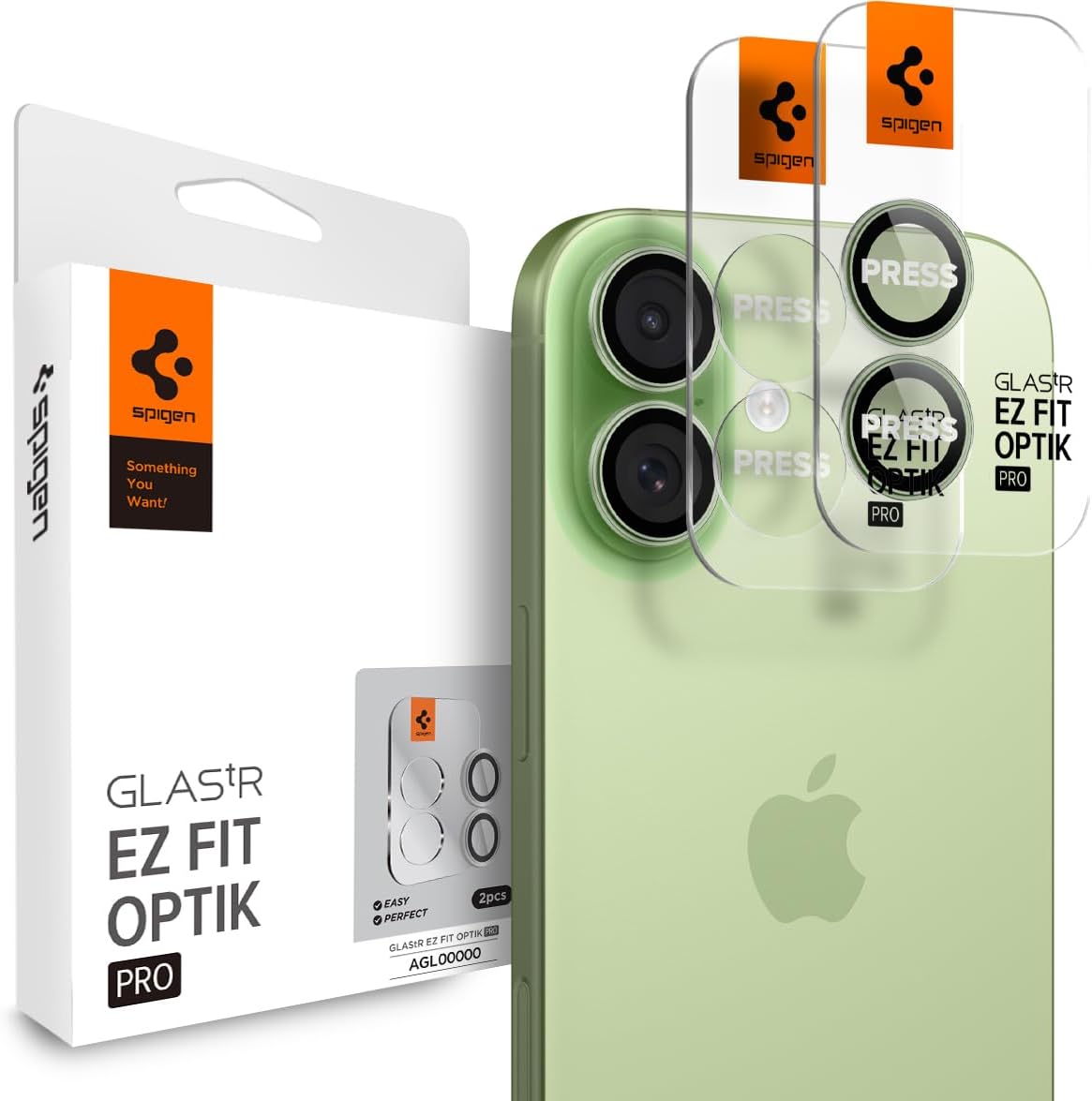 17/16 Plus / 16 ile Uyumlu Kamera Lens Camı Koruyucu Kolay Kurulum GLAS.tR EZ Fit Optik Pro (2 Adet) Green - AGL10128