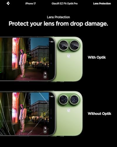 Alternative view of 17/16 Plus / 16 ile Uyumlu Kamera Lens Camı Koruyucu Kolay Kurulum GLAS.tR EZ Fit Optik Pro (2 Adet) Green - AGL10128