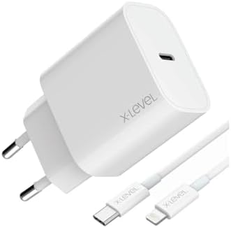 Alternative view of 20W Hızlı Şarj Adaptör Seti - Type-C'den Lightning Kablolu, PD/QC/PPS Destekli, Akım Korumalı, Kompakt, Akıllı Çip, 3A, XC4045, Beyaz