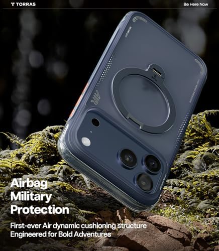 Alternative view of Ostand Q3 Air, 17 Pro Max için, 360 Manyetik Standlı, MagSafe için Uygun, Mil-Grade Drop Testli, Kamera Kontrol Düğmesi, Darbeye Dayanıklı Telefon Kılıfı, 17 Pro Max 6,9 inç için