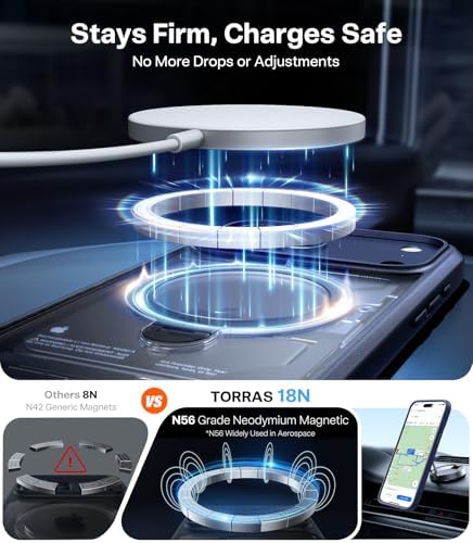 Alternative view of Q3 Spin 17 Pro Max için 360 Manyetik Standlı Kılıf, Kamera Kontrolü, MagSafe için Uygun, 4X Askeri Sınıf Darbeye Dayanıklı Kılıf, 17 Pro Max için Kickstandlı Telefon Kılıfı, Koyu