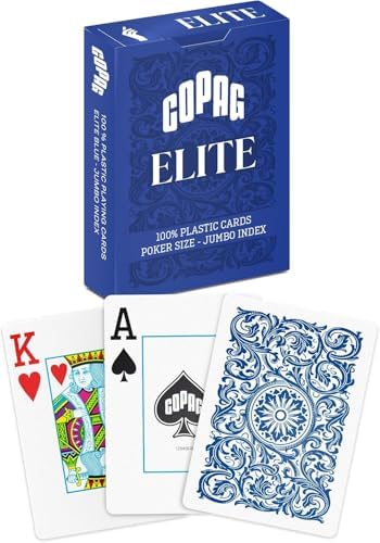 Alternative view of Copag %100 Plastik Oyun Kartları, Poker Boyu Endeks Tek Deste, Mavi