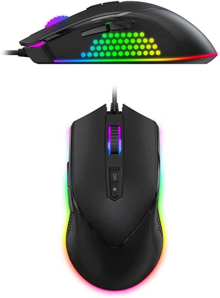 Kablolu RGB Işıklı Programlanabilir Gaming Mouse – 7 Tuş, 16 Milyon Renk Seçeneği, 2000-7000 DPI, USB Bağlantı MS814