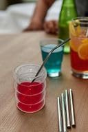 Alternative view of 5 Parça Metal Pipet Paslanmaz Çelik Meşrubat Pipeti Çubuk Pipet + Temizleme Fırçası