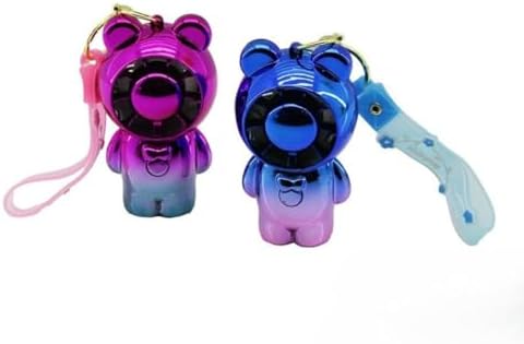 Mini Fan Ki-wi TaşınabilirAyıcık Vantilatör Anahtarlıklı Sessiz Fan (Pembe)
